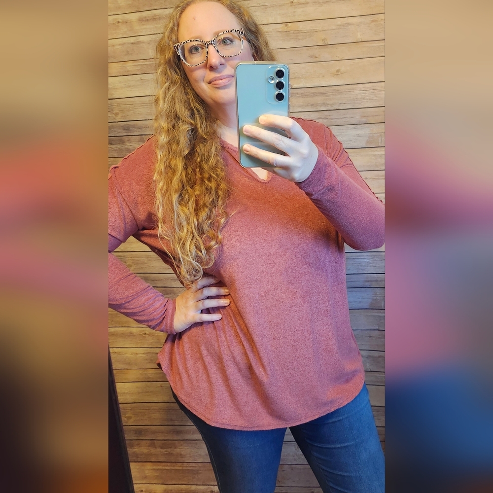 Cozy Mauve Top